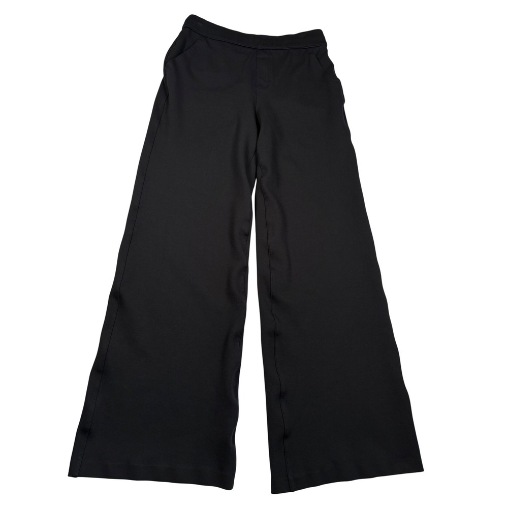 Spanx Black Wide‎ Leg Trousers High Rise Pull On Career Pants Women Size Small